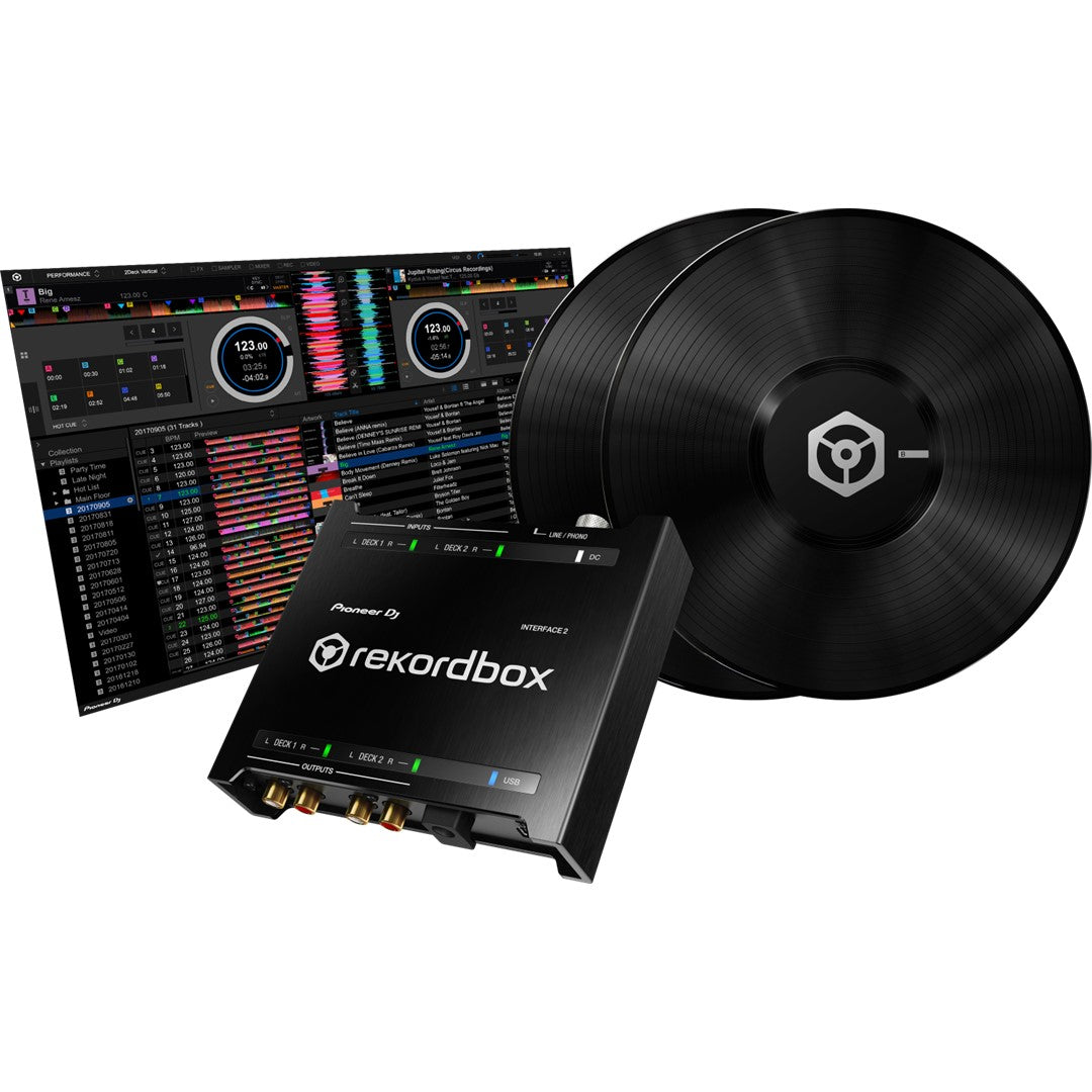 Pioneer DJ INTERFACE-2 2 Channel Audio Interface For Rekordbox Full Set