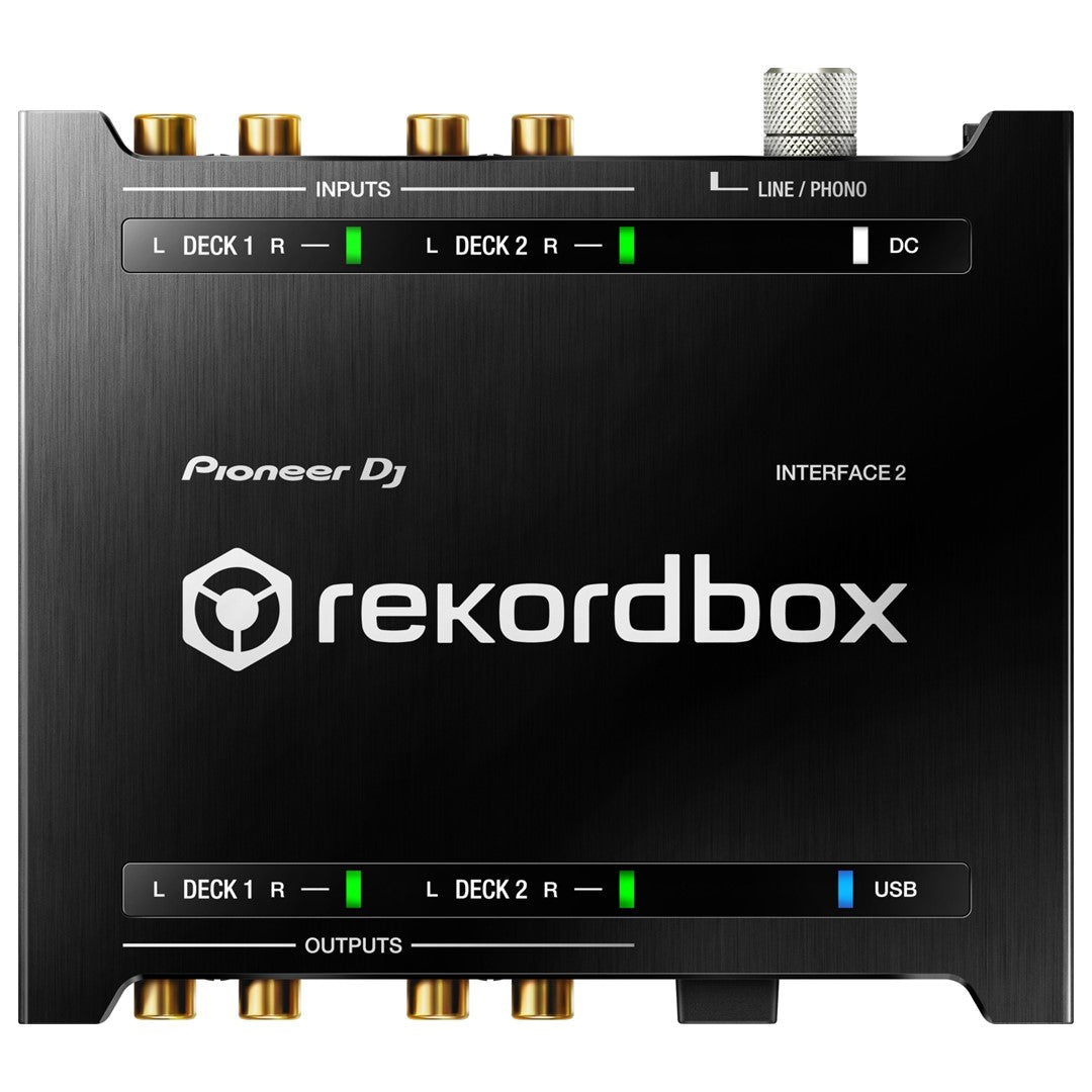 Pioneer DJ INTERFACE-2 2 Channel Audio Interface For Rekordbox Top View