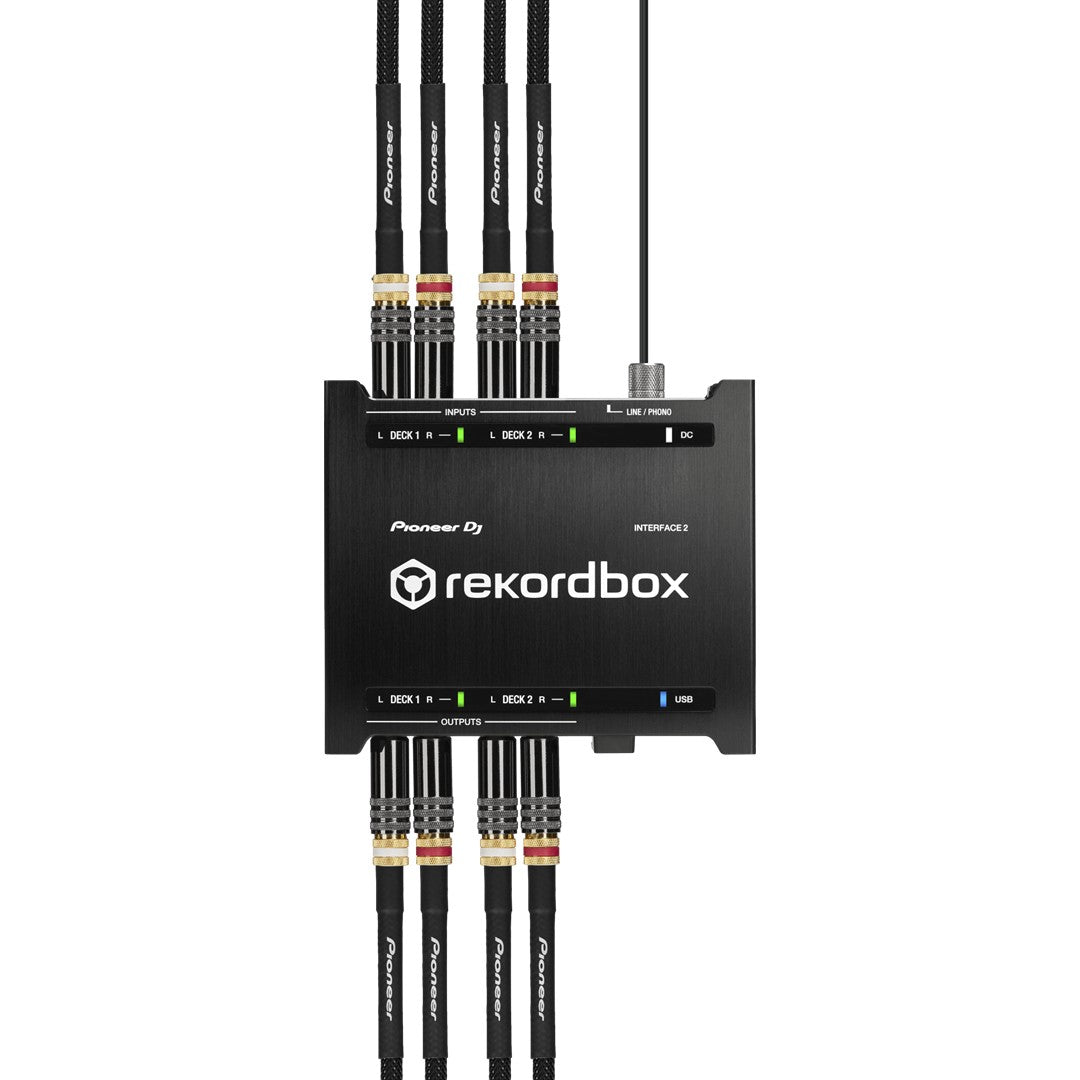 Pioneer DJ INTERFACE-2 2 Channel Audio Interface For Rekordbox Top View 2