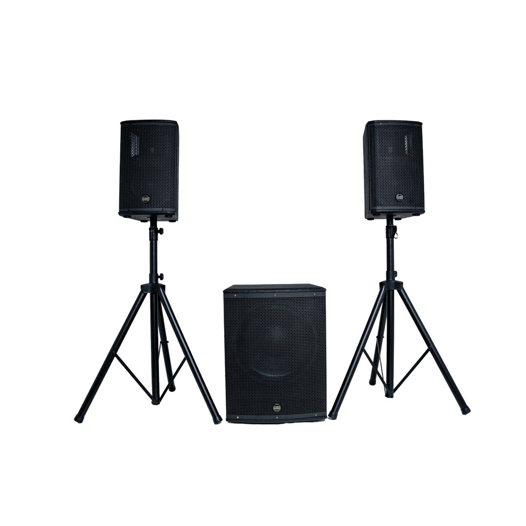 PowerWorks MERCURY P15.2 MKII - (With Stands) Portable PA System Front