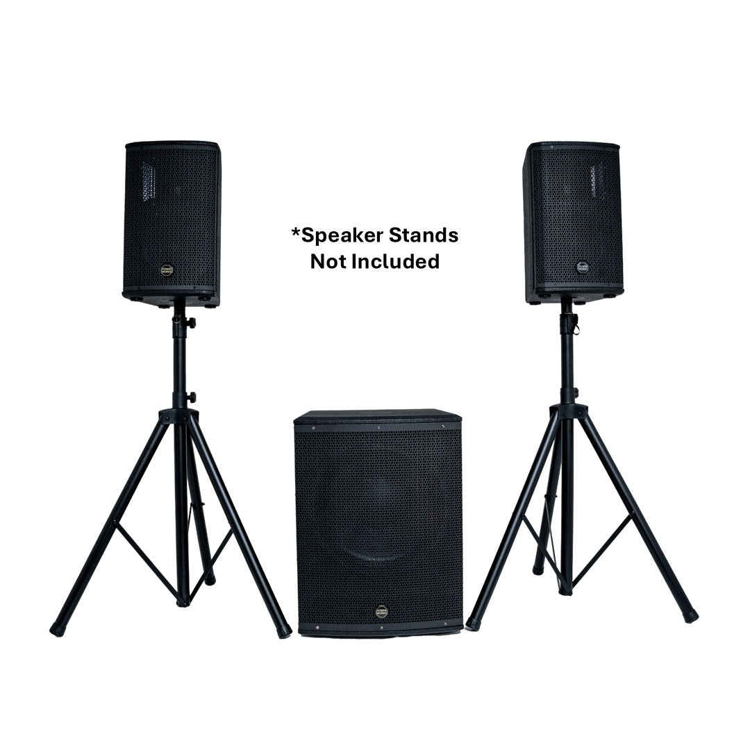 PowerWorks MERCURY P15.2 MKI (No Stands) - Portable PA System Front