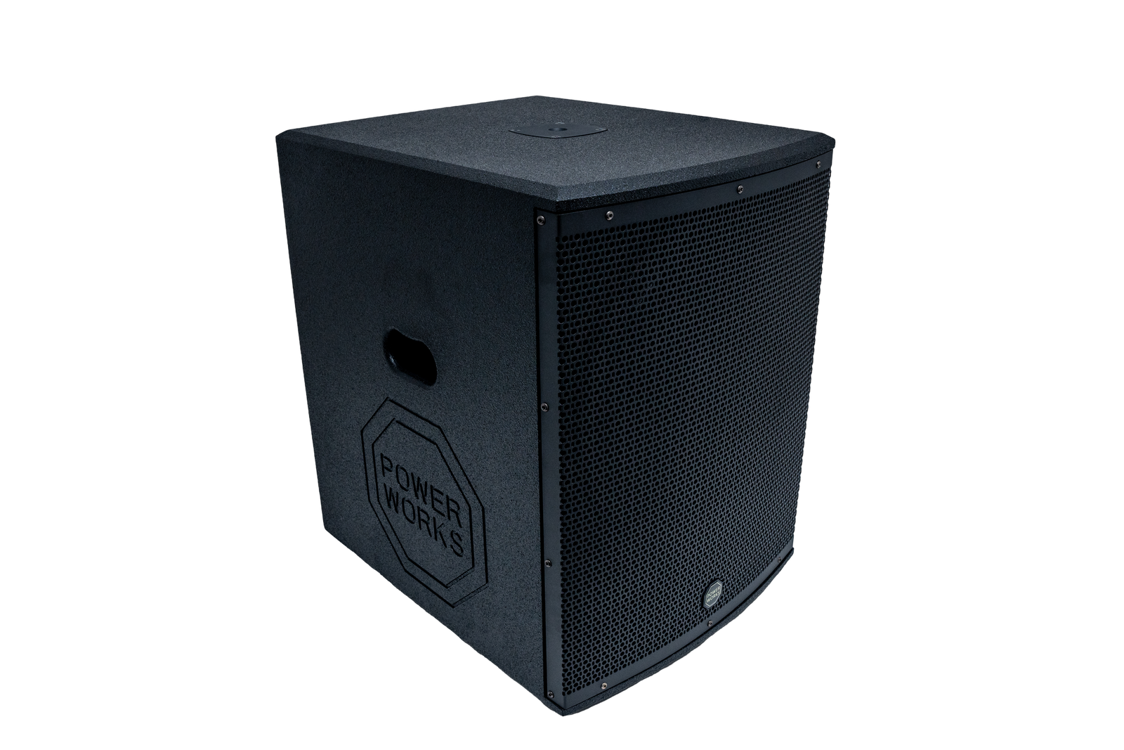PowerWorks MERCURY P15.2 MKI (No Stands) - Portable PA System Subwoofer Top Front Left
