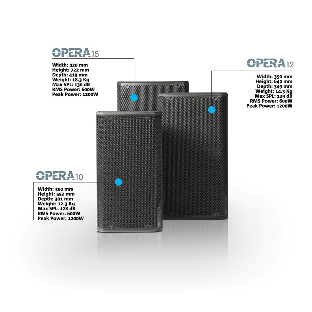 dB Technologies OPERA 10 - 10" 2-Way Active Speaker OPERA Series
